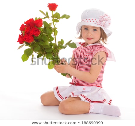 Foto d'archivio: Girl With Gerbera Flower