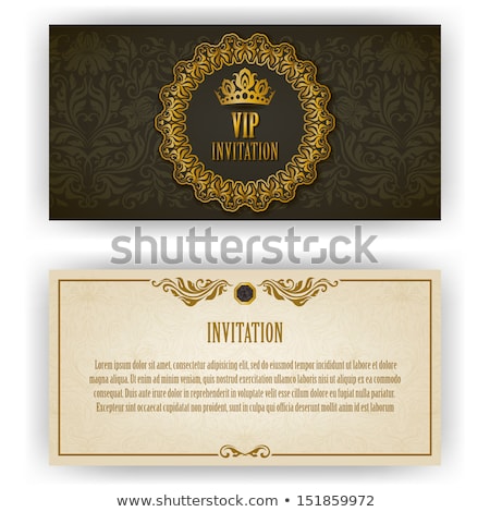 [[stock_photo]]: Diamond Vip Invitation Card Vector Illustration