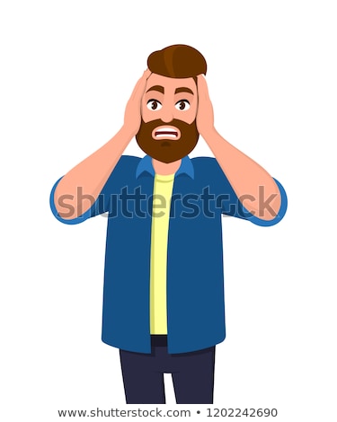 Stock fotó: Angry Businessman Covering His Ears