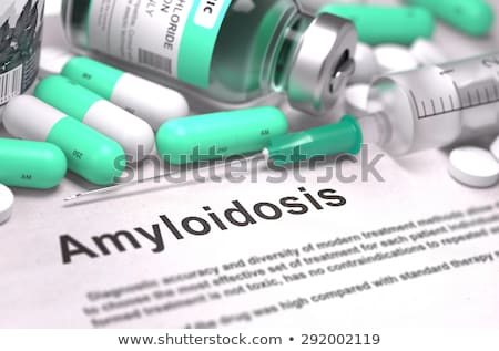 Foto stock: Amyloidosis Diagnosis Medical Concept