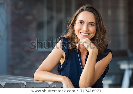 Stock photo: Friendly Positive Confident Mature Woman Outdoor