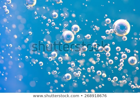 Сток-фото: Blue Water With Oxygen Bubbles Texture