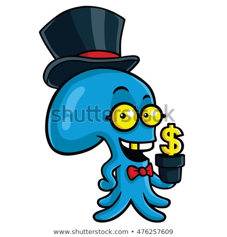 Stock foto: Filthy Rich Octopus Planting Money