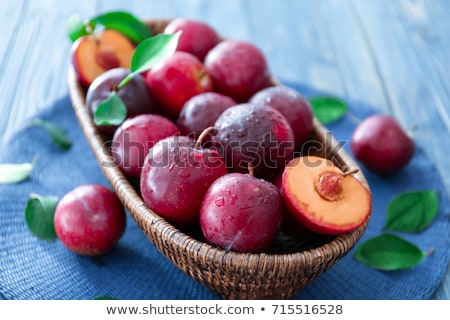 Stock fotó: Fresh Ripe Plums