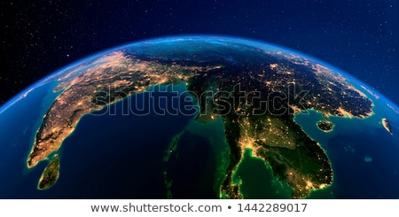 Stock photo: Earth At Night With City Lights Elements Of This Image Furnished By Nasa