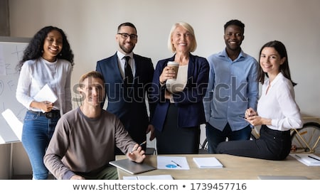 商業照片: Six Business Colleagues Standing In Office Portrait