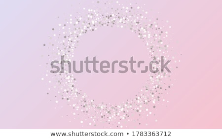 Сток-фото: Celebration Party Banner Golden And Silver Foil Confetti And Flag Garland Vector Illustration
