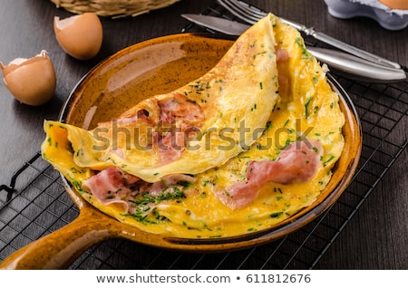 Foto d'archivio: Ham And Egg Omelette