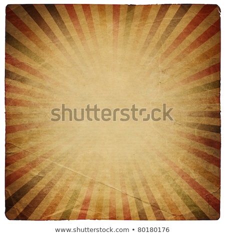 Square Shaped Sunburst Ornated Paper Sheet Isolated On White ストックフォト © pashabo