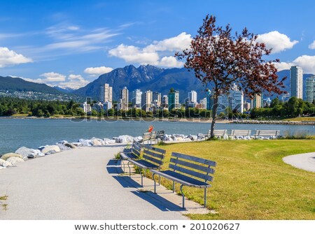 Сток-фото: Vancouver Bc Downtown Skyline By English Bay