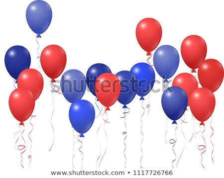 Stockfoto: Cartoon Balloon With Usa Flag