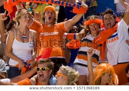 Stock photo: Ecstatic Dutch Fans