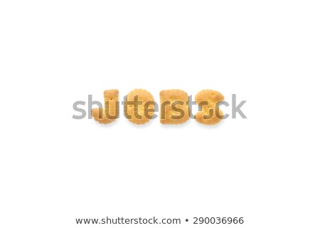 The Letter Word Jobs Alphabet Cookie Biscuits Сток-фото © vinnstock