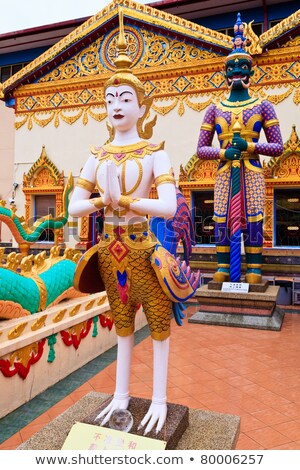 Сток-фото: Sculpture At The Thai Temple Wat Chayamangkalaram