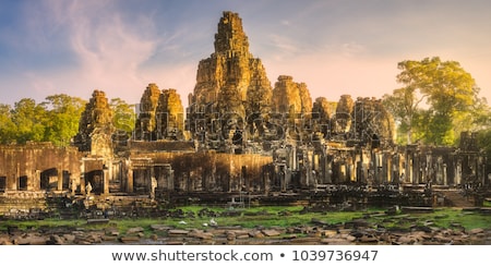 Stock photo: Ancient Bas Reliefs On Temple In Cambodia