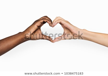 Foto d'archivio: Love Hands Making Shape Of Heart