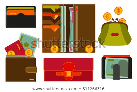 Male Leather Wallet Isolated Icon Stock fotó © klerik78