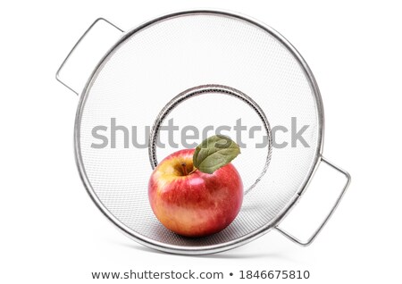 Сток-фото: Fresh Apples In Metal Strainer