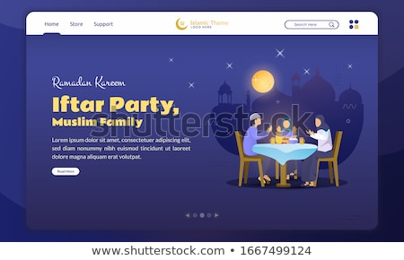 ストックフォト: Family Tradition Concept Landing Page