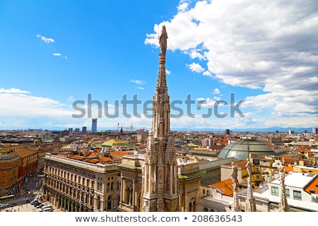 Stockfoto: Architectural Detail Of Porta Garibaldi In Milan Italy