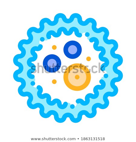 Zdjęcia stock: Microscopic Bacterium Microgerm Vector Sign Icon