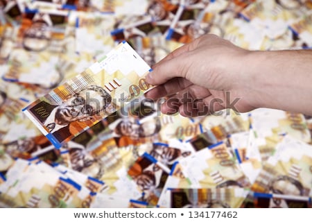 Foto stock: One Hundred Shekels Bills Background