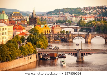 Stock fotó: Panoramic View From Prague Czech Republic