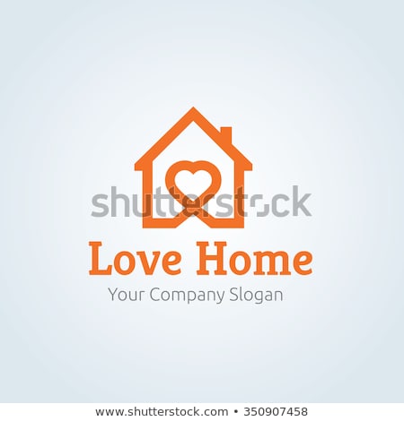 Сток-фото: Red Home Logo