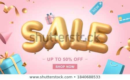 Stock fotó: Sale Word On Banner