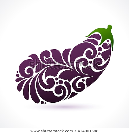 Сток-фото: Stylized Eggplant