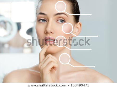 Stock fotó: Beauty Woman Head And Shoulders Portrait Clear Shiny Skin