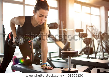 Stok fotoğraf: Sportive Girl In Gym