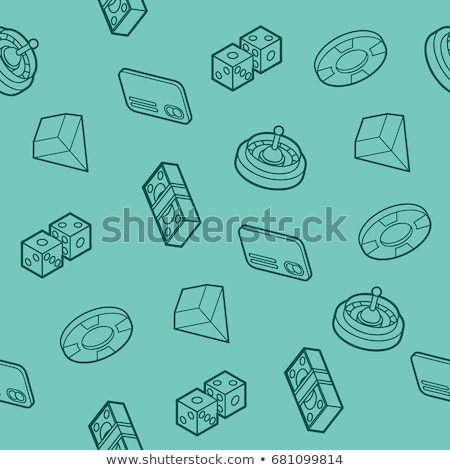 Foto stock: Wine Outline Isometric Pattern