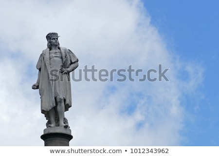 Foto stock: Christopher Columbus Statue In Barcelona