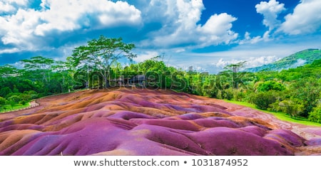 Stock foto: Seven Coloured Earth In Chamarel Mauritius