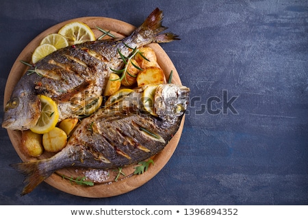 Stockfoto: Grilled Dorado Fish Fillet