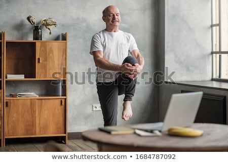 Senior Man Doing Fitness Foto stock © Koldunov