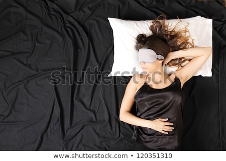 Imagine de stoc: Young Woman Sleeping With Eyeshades