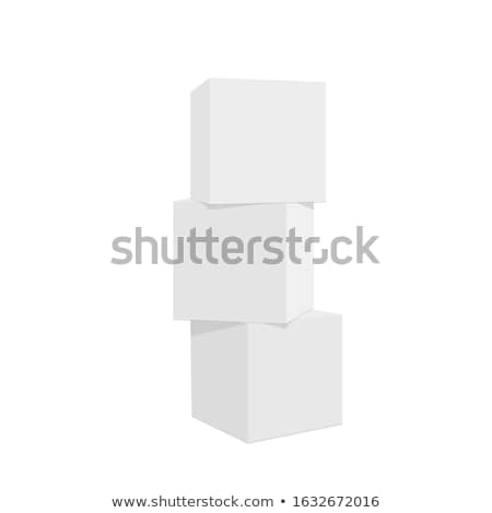 [[stock_photo]]: Abstract Color Business Symbol With 3 Cubes