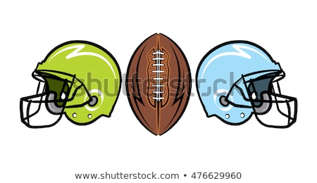 Sketch Helmet And American Football Ball Foto d'archivio © enterlinedesign