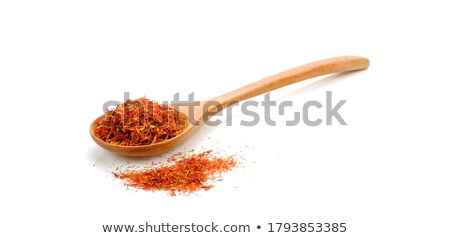 Zdjęcia stock: Dried Saffron Spice And Ground Saffron