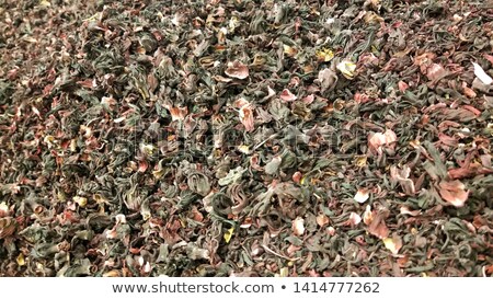 Foto stock: Dried Hibiscus Sepals For Making An Infusion