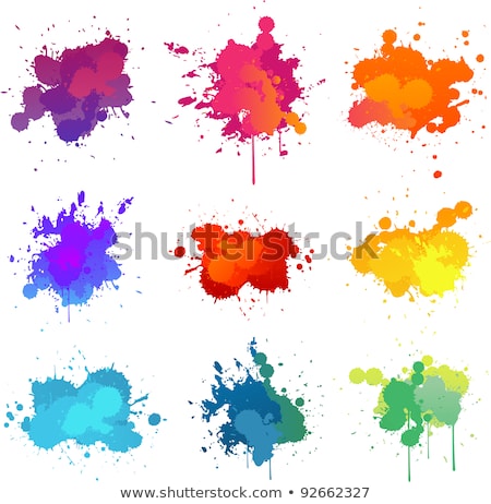 Blue Color Splash Of Ink Vector Design Illustration Foto stock © hugolacasse