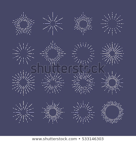 Сток-фото: Fireworks Icon In Different Style