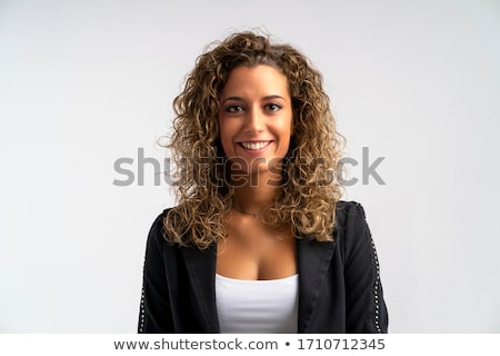 ストックフォト: Portrait Of Beautiful Curly Blonde