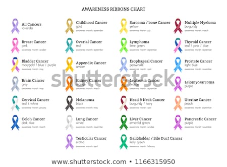 Stok fotoğraf: Ribbon To Support Childhood And Bladder Cancer