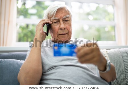 Stock foto: Elder Scam Call And Senior Pension Fraud