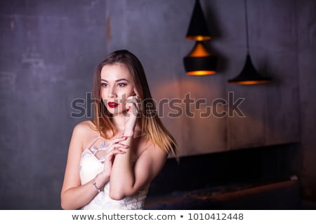 Foto stock: Glamor Woman Face - Stylish Sexy Fashion Model