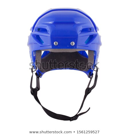 Foto stock: A Hocket Helmet Isolated