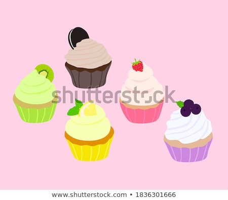 Stok fotoğraf: Muffin With Berries